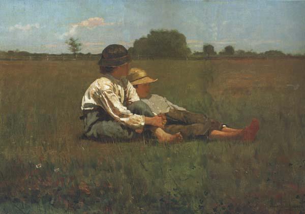 Winslow Homer Boys in a Pasture (mk44) oil painting image